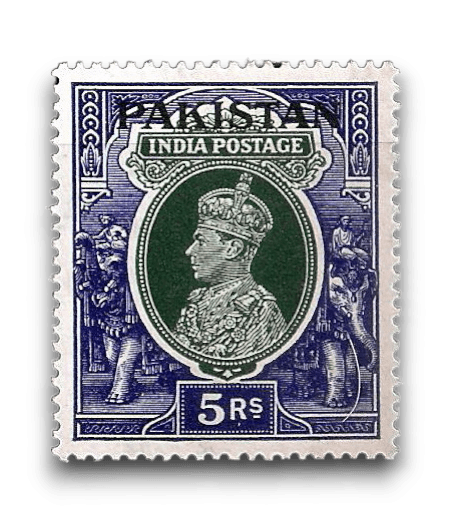King George VI Definitives Indian Stamps Overprinted